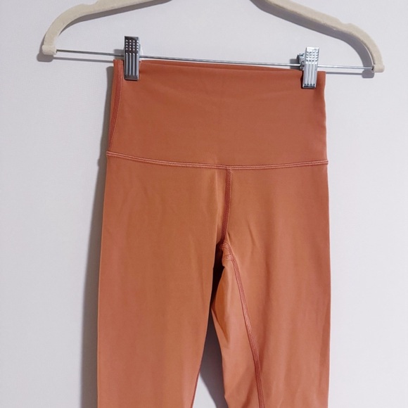 Lululemon - Orange High-Waisted Leggings - Picture 2 of 5